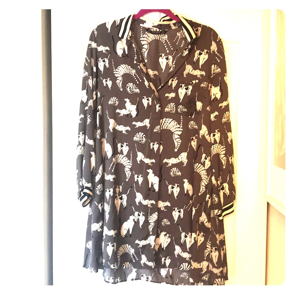 Zara Cat Mini Dress